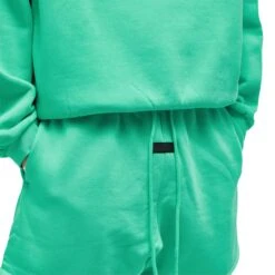 Fear Of God Essentials Mint Leaf Shorts (FW23) 10 Fear Of God Essentials Mint Leaf Shorts (FW23) -Creps Lockers fear of god essentials mint leaf shorts fw23 160sp242002f model logo