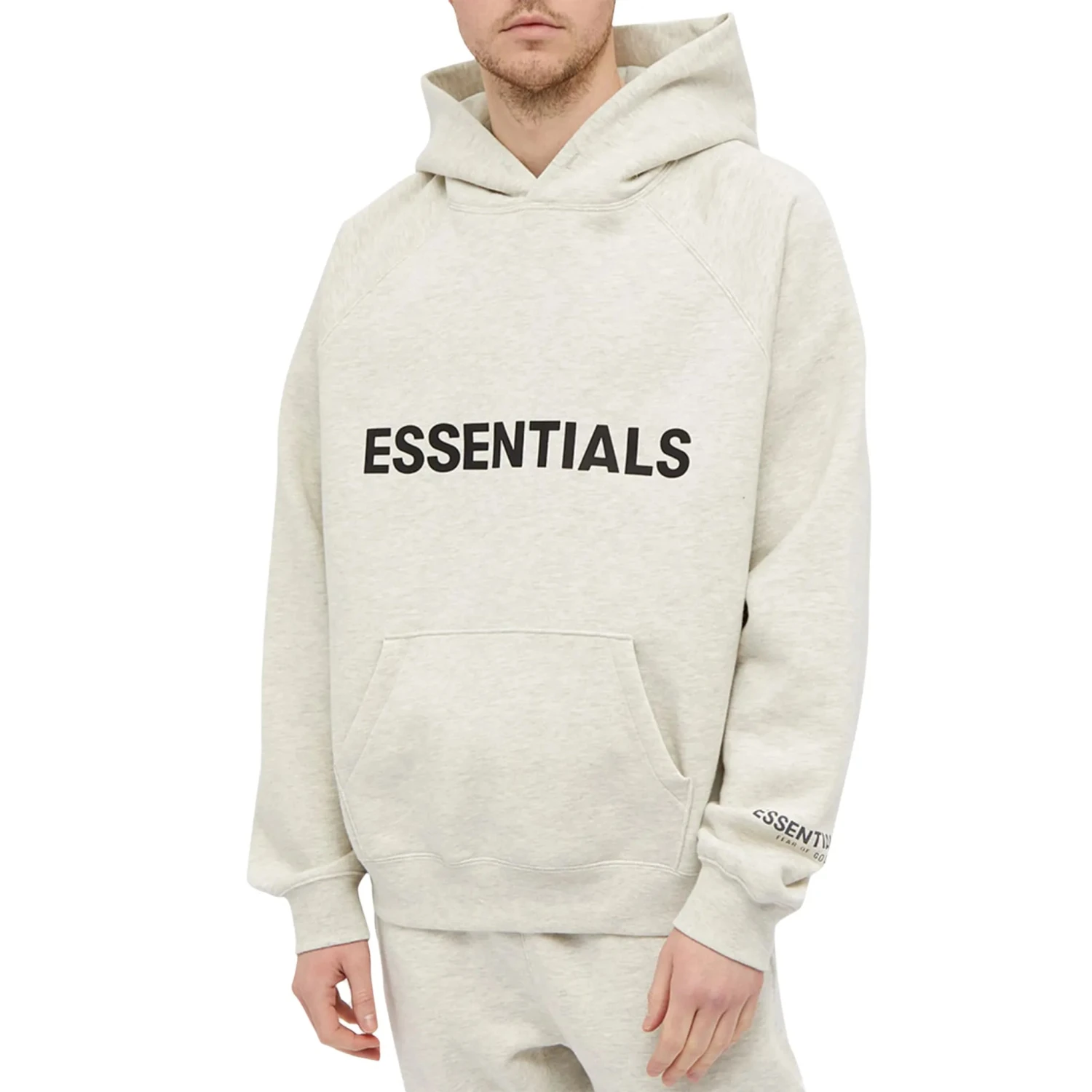Fear Of God Essentials Oatmeal Hoodie 3 Fear Of God Essentials Oatmeal Hoodie - Image 3