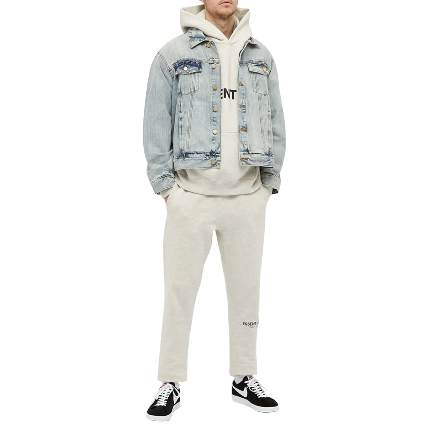Fear Of God Essentials Oatmeal Hoodie 4 Fear Of God Essentials Oatmeal Hoodie - Image 4