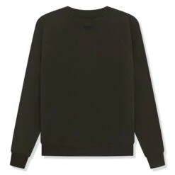 Fear Of God Essentials Off Black Sweatshirt (SS23) -Creps Lockers fear of god essentials off black sweatshirt ss23 192bt222040f back
