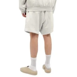 Fear Of God Essentials Silver Cloud Shorts (FW23) 7 Fear Of God Essentials Silver Cloud Shorts (FW23) -Creps Lockers fear of god essentials silver cloud shorts fw23 160bt232002f model back
