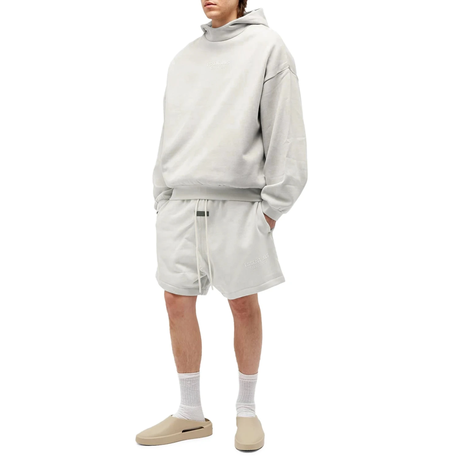 Fear Of God Essentials Silver Cloud Shorts (FW23) 4 Fear Of God Essentials Silver Cloud Shorts (FW23) - Image 4