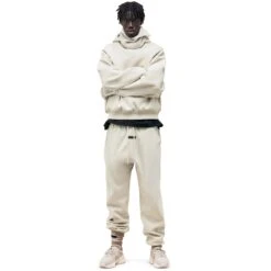 Fear Of God Essentials Silver Cloud Sweatpants (FW23) -Creps Lockers fear of god essentials silver cloud sweatpants fw23 model