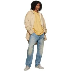 Fear Of God Essentials SS Light Tuscan T Shirt (SS23) 9 Fear Of God Essentials SS Light Tuscan T Shirt (SS23) -Creps Lockers fear of god essentials ss light tuscan t shirt ss23 model