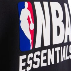 Fear Of God Essentials X NBA Black Hoodie 15 Fear Of God Essentials X NBA Black Hoodie -Creps Lockers fear of god essentials x nba black hoodie 192al246401f model chest logo detail