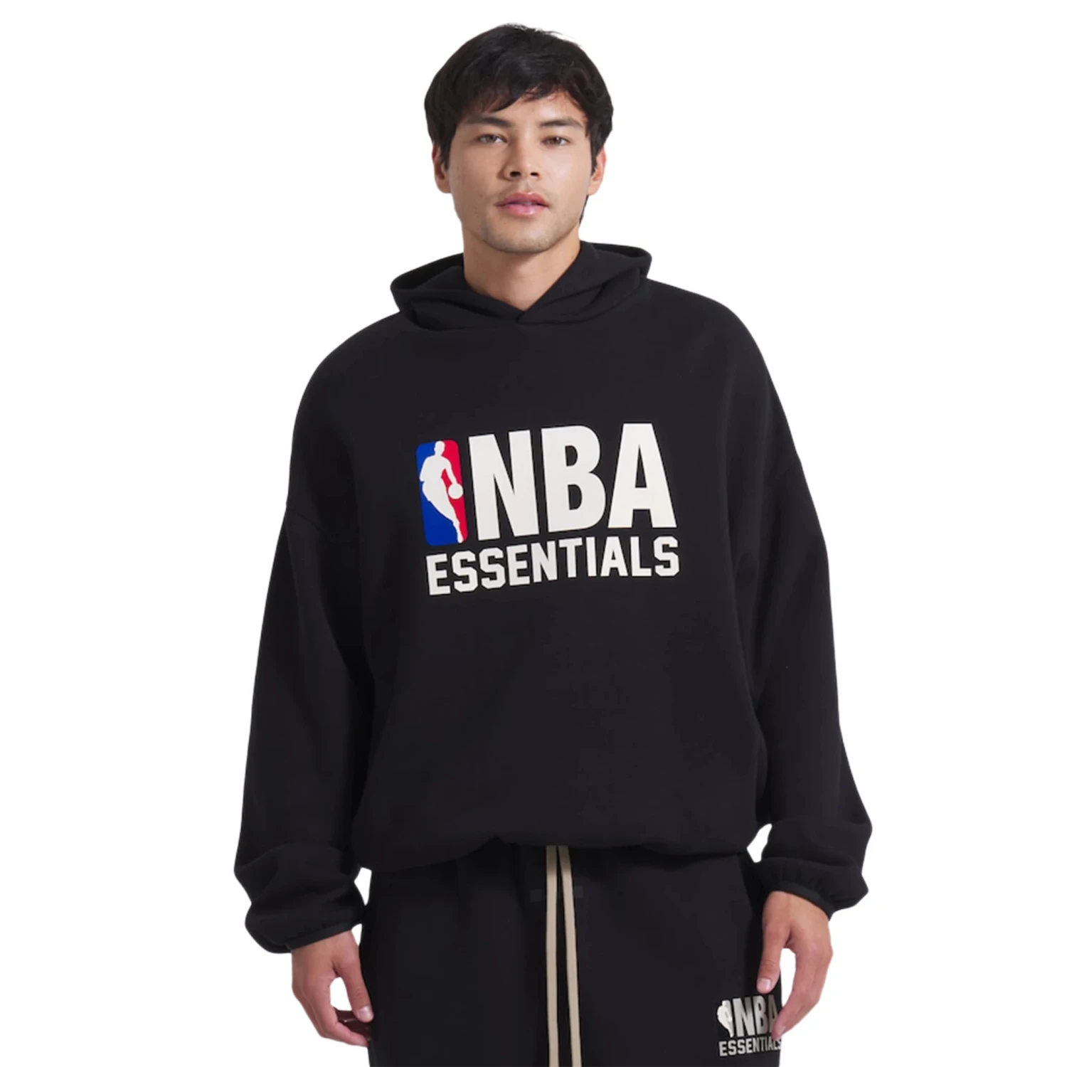 Fear Of God Essentials X NBA Black Hoodie 3 Fear Of God Essentials X NBA Black Hoodie - Image 3
