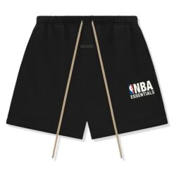 Fear Of God Essentials X NBA Black Shorts