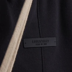 Fear Of God Essentials X NBA Black Shorts -Creps Lockers fear of god essentials x nba black shorts 160al244001f front detail