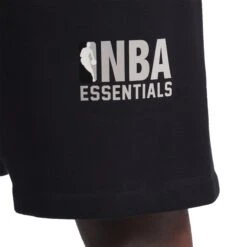 Fear Of God Essentials X NBA Black Shorts -Creps Lockers fear of god essentials x nba black shorts 160al244001f model detail