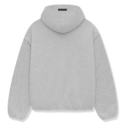 Fear Of God Essentials X NBA Light Heather Hoodie -Creps Lockers fear of god essentials x nba light heather hoodie 192al246400f back