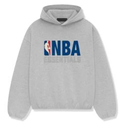 Fear Of God Essentials X NBA Light Heather Hoodie