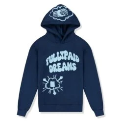 Fully Paid Dreams Navy Sky Blue Hoodie