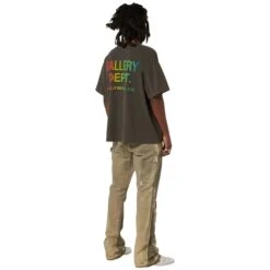 Gallery Dept. LA Carpenter Moss Flared Pants 12 Gallery Dept. LA Carpenter Moss Flared Pants -Creps Lockers gallery dept. la carpenter moss flared pants ch527064fp moss model back full