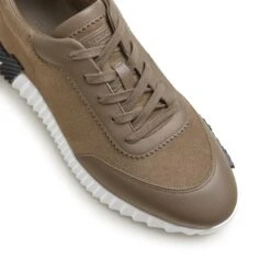 Hermès Paris Bouncing Calf Sneaker Etoupe -Creps Lockers hermes paris bouncing calf sneaker etoupe h231763zhx3400 upper side