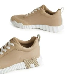 Hermès Paris Bouncing Sneaker Beige Lin -Creps Lockers hermes paris bouncing sneaker beige lin h221898zh5k390 detail