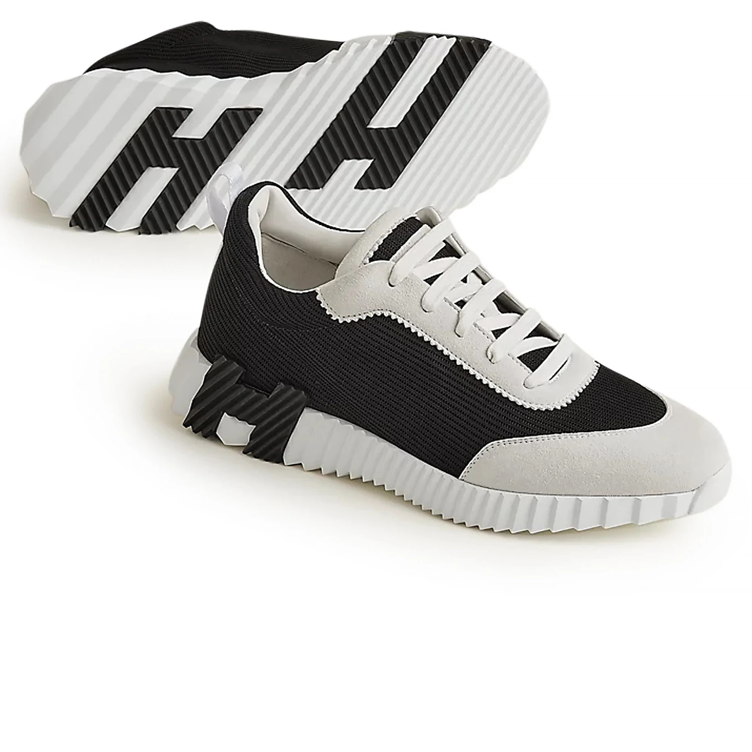 Hermès Paris Bouncing Sneaker White Black 4 Hermès Paris Bouncing Sneaker White Black - Image 4
