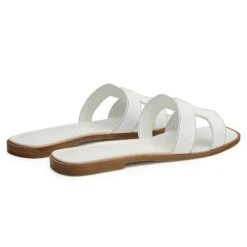 Hermès Paris Oran White Sandal -Creps Lockers hermes paris oran white sandal heel