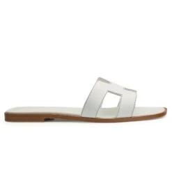Hermès Paris Oran White Sandal
