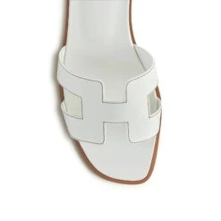 Hermès Paris Oran White Sandal -Creps Lockers hermes paris oran white sandal top