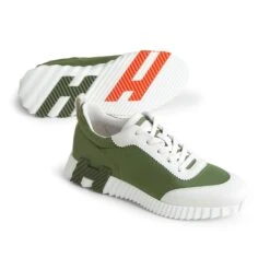Hermès Paris Ripstop Bouncing Sneaker Matcha White -Creps Lockers hermes paris ripstop bouncing sneaker matcha white h251831zh6j405 sole front
