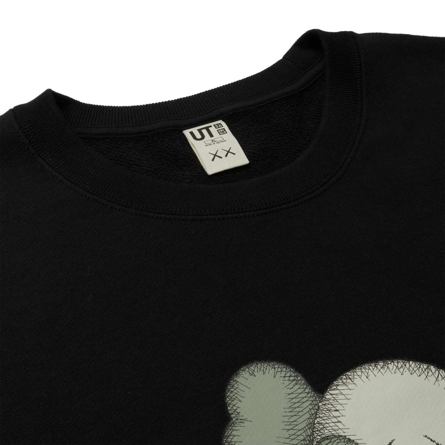 Kaws X Uniqlo UT Graphic Black Sweatshirt 5 Kaws X Uniqlo UT Graphic Black Sweatshirt - Image 5