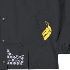 Kaws X Uniqlo Warhol Coach Black Jacket -Creps Lockers kaws x uniqlo warhol coach black jacket 474138 inside detailed logo