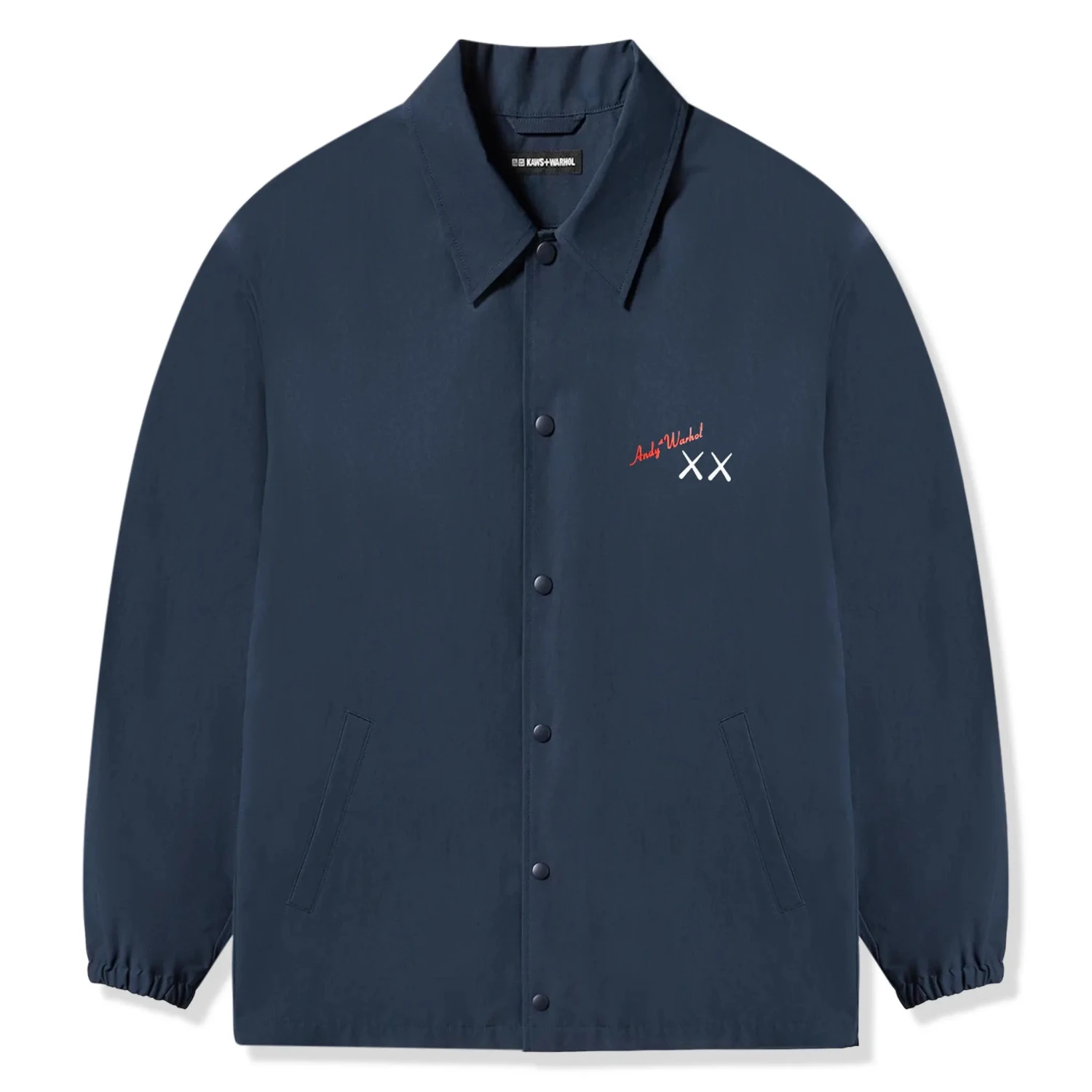 Kaws X Uniqlo Warhol Coach Navy Jacket 1 Kaws X Uniqlo Warhol Coach Navy Jacket