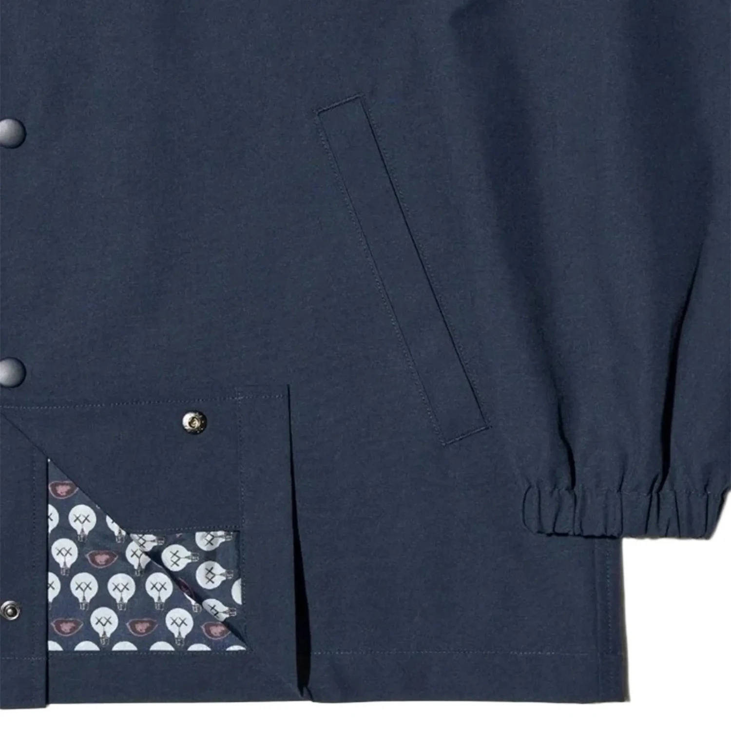 Kaws X Uniqlo Warhol Coach Navy Jacket 5 Kaws X Uniqlo Warhol Coach Navy Jacket - Image 5