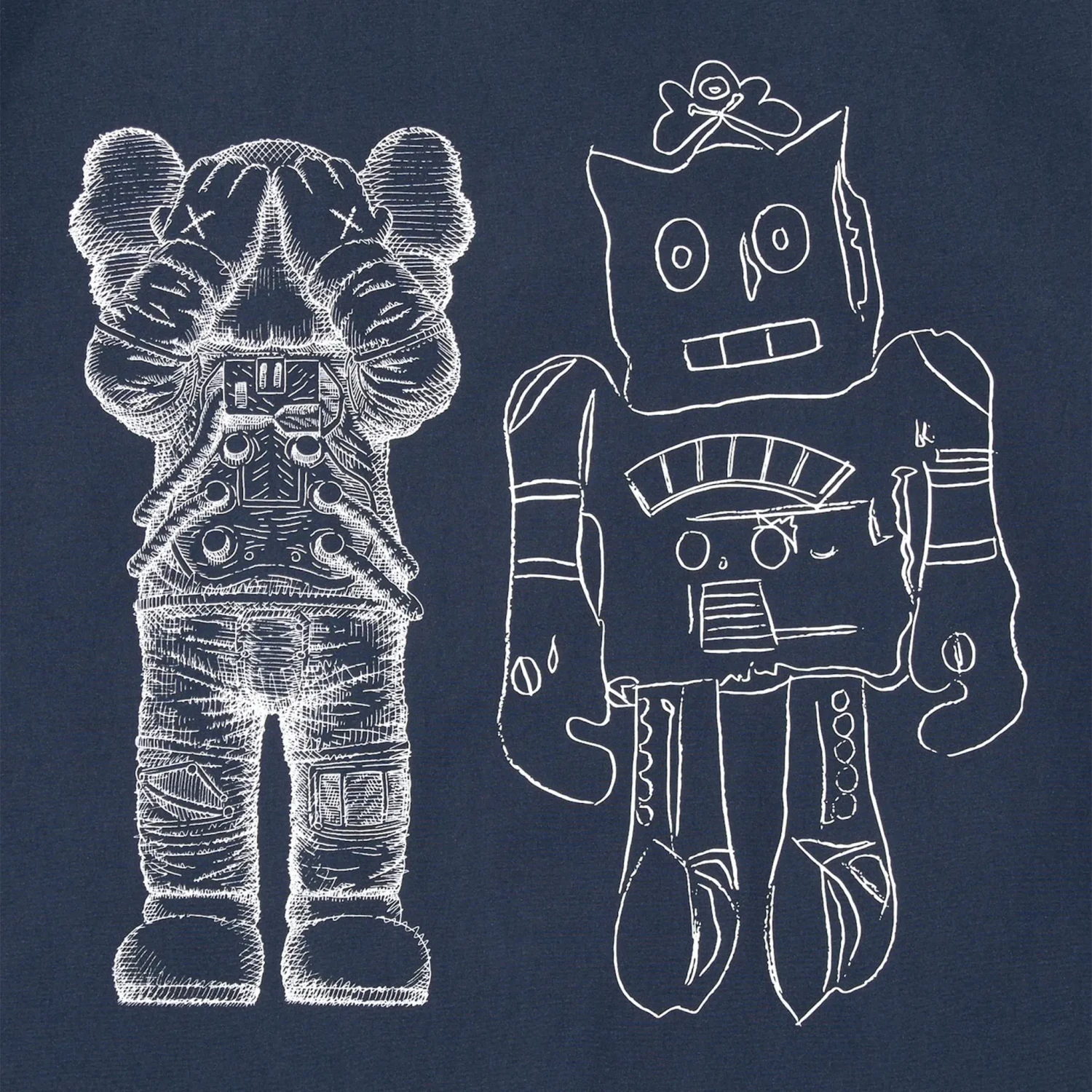 Kaws X Uniqlo Warhol Coach Navy Jacket 4 Kaws X Uniqlo Warhol Coach Navy Jacket - Image 4