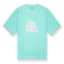 Last Lesson Graffiti 3 Layer Green T Shirt