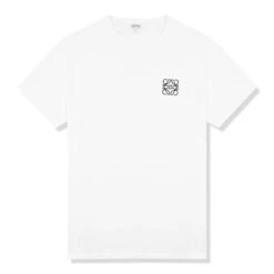 Loewe Anagram Chest Logo White T Shirt