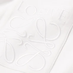 Loewe Relaxed Fit White T Shirt -Creps Lockers loewe relaxed fit white t shirt h526y22xbc 2100 detailed