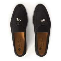 Loro Piana Summer Charms Walk Suede Caviar Loafers -Creps Lockers loro piana summer charms walk suede caviar loafers top