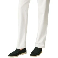 Loro Piana Summer Walk Suede Dark Green Loafers 13 Loro Piana Summer Walk Suede Dark Green Loafers -Creps Lockers loro piana summer walk suede dark green loafers fae8124 model wear