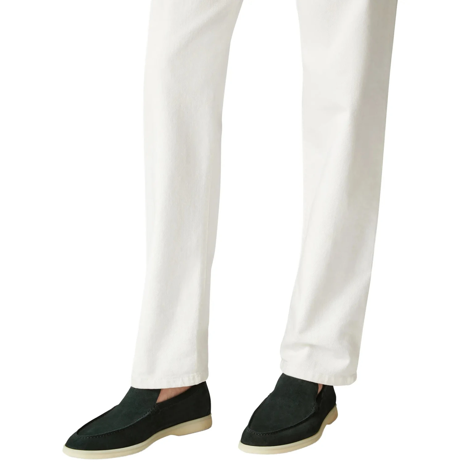 Loro Piana Summer Walk Suede Dark Green Loafers 7 Loro Piana Summer Walk Suede Dark Green Loafers - Image 7