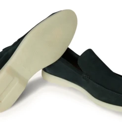 Loro Piana Summer Walk Suede Dark Green Loafers 11 Loro Piana Summer Walk Suede Dark Green Loafers -Creps Lockers loro piana summer walk suede dark green loafers fae8124 upper sole