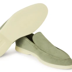 Loro Piana Summer Walk Suede Shamrock Loafers -Creps Lockers loro piana summer walk suede shamrock loafers fae8124 upper and sole