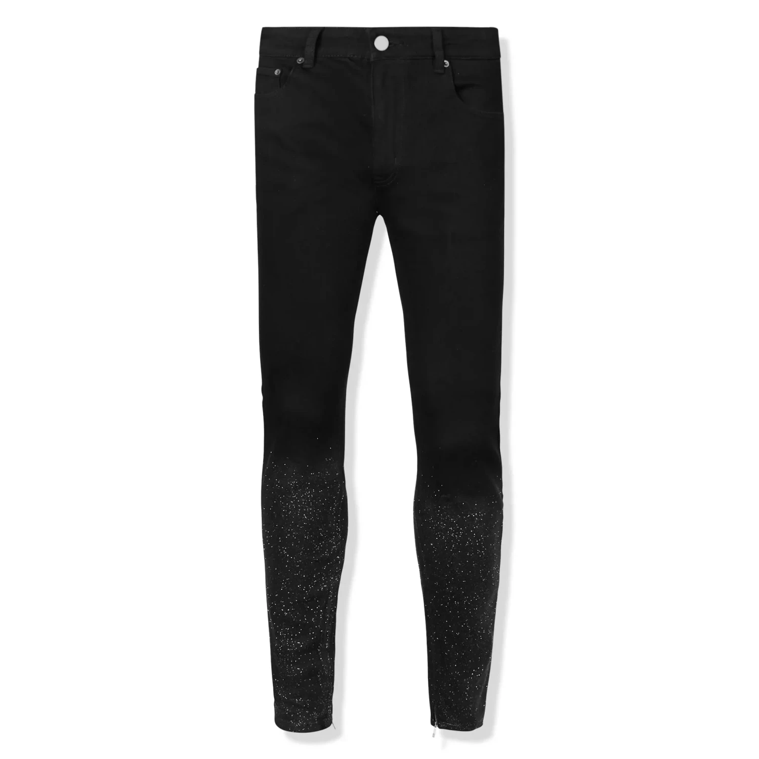 Lusso Sparkled Denim Jet Black Jeans 1 Lusso Sparkled Denim Jet Black Jeans