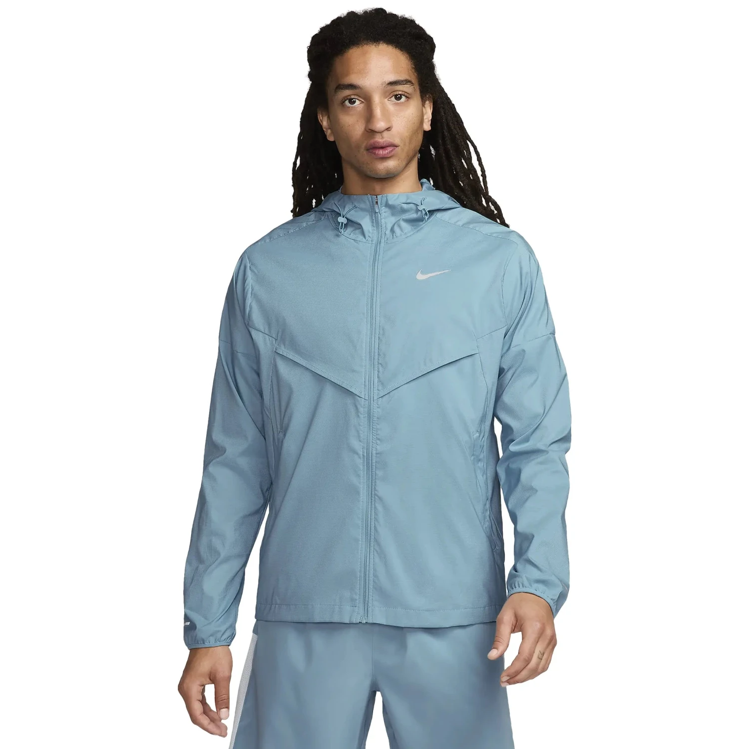 Nike Denim Turquoise Windrunner Jacket & Shorts 5 Nike Denim Turquoise Windrunner Jacket & Shorts - Image 5