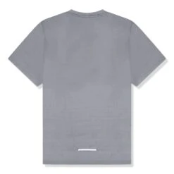 Nike Dri-FIT 1.0 Grey Miler Running T Shirt -Creps Lockers nike dri fit 1.0 grey miler running t shirt aj7565 085 back