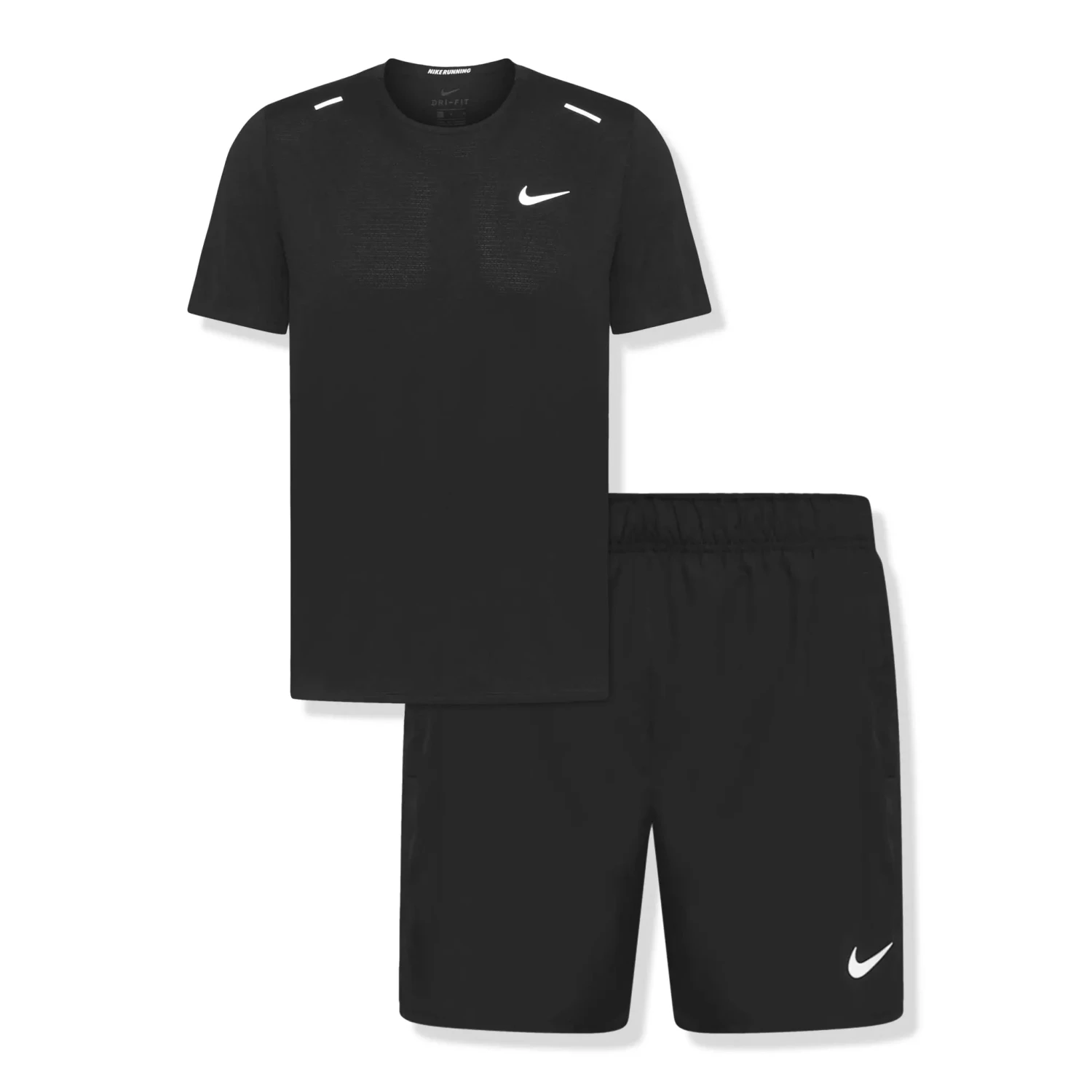 Nike Dri-FIT Black T Shirt & Shorts 1 Nike Dri-FIT Black T Shirt & Shorts