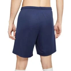 Nike Dri-FIT Park III Midnight Navy T Shirt & Shorts -Creps Lockers nike dri fit park iii midnight navy white shorts bv6855 410 model back
