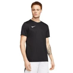 Nike Dri-FIT Park VII SS Black White T Shirt -Creps Lockers nike dri fit park vii ss black white t shirt bv6708 010 model front ba174cd2 b845 48ce 88d0 8e208e02ebff 1