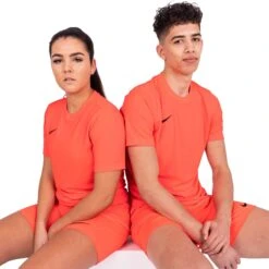 Nike Dri-FIT Park III Bright Crimson Black T Shirt & Shorts -Creps Lockers nike dri fit park vii ss bright crimson black t shirt bv6708 635 model