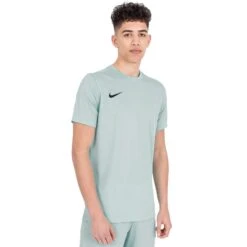 Nike Dri-FIT Park III Hyper Turquoise Black T Shirt & Shorts -Creps Lockers nike dri fit park vii ss hyper turquoise black t shirt bv6708 354 model front