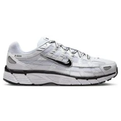 Nike P-6000 White Metallic Silver Black