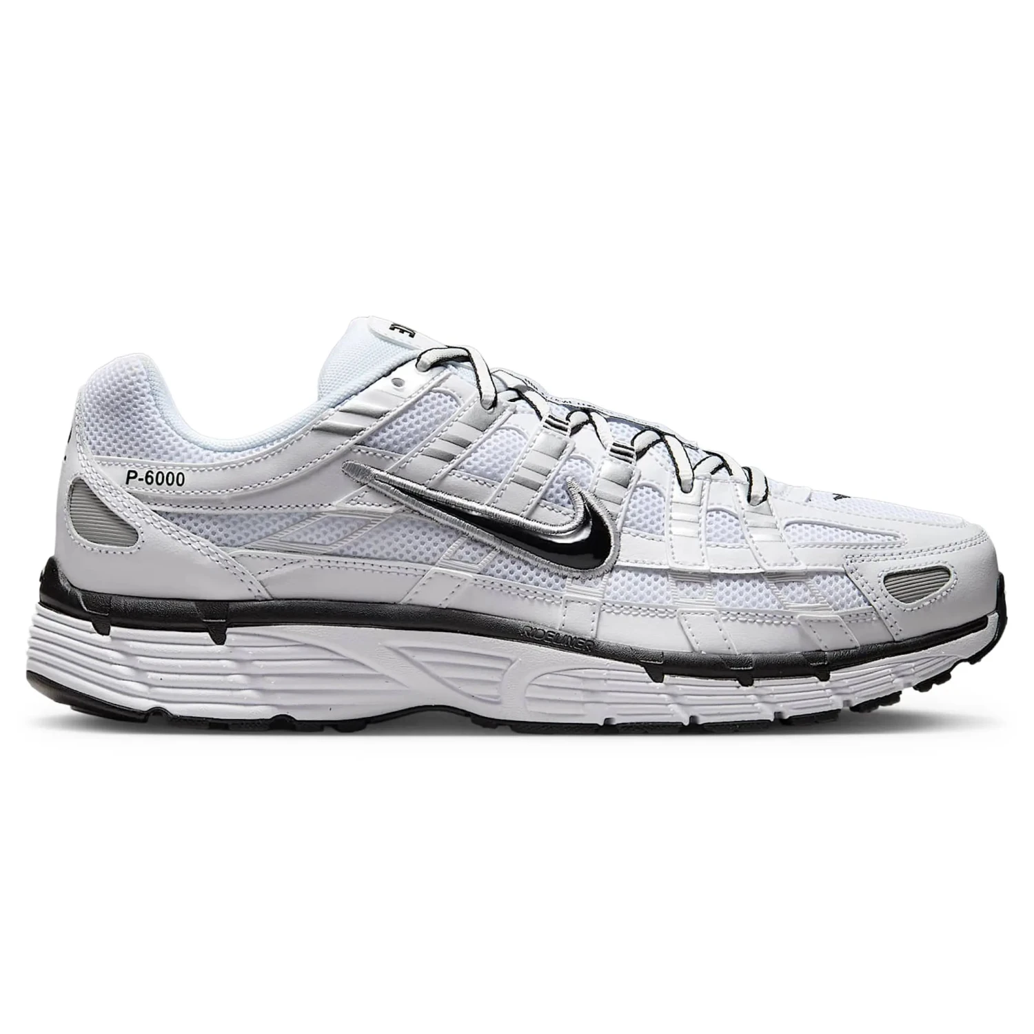 Nike P-6000 White Metallic Silver Black 1 Nike P-6000 White Metallic Silver Black