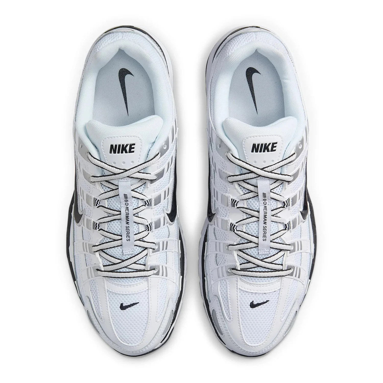 Nike P-6000 White Metallic Silver Black 3 Nike P-6000 White Metallic Silver Black - Image 3