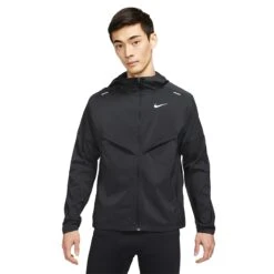 Nike Repel Packable Black Windrunner Jacket 9 Nike Repel Packable Black Windrunner Jacket -Creps Lockers nike repel packable black windrunner jacket cz9071 010 model front