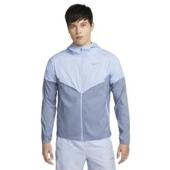 Nike Repel Packable Cobalt Blue Windrunner Jacket 9 Nike Repel Packable Cobalt Blue Windrunner Jacket -Creps Lockers nike repel packable cobalt blue windrunner jacket cz9071 479 model front